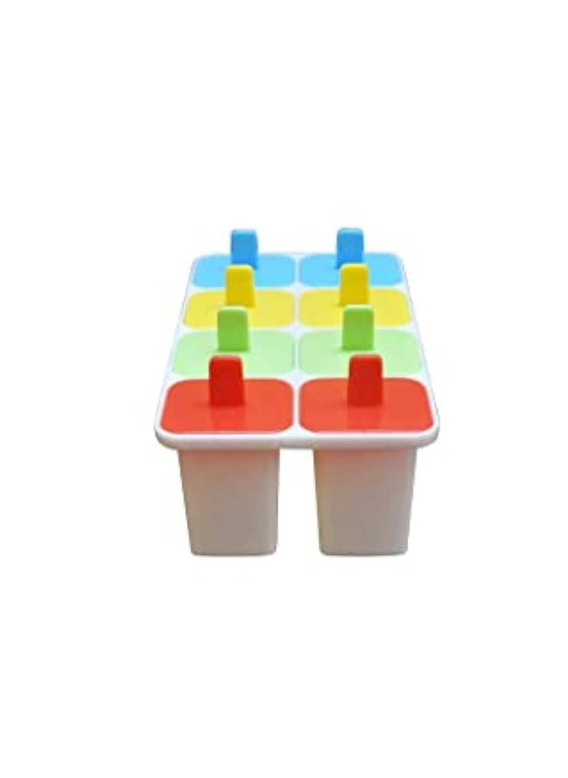 TEKZIE - Tekzie Manual Ice Cream Maker | Multicolor Plastic Ice Cube Tray/Kulfi Mould - Image 1