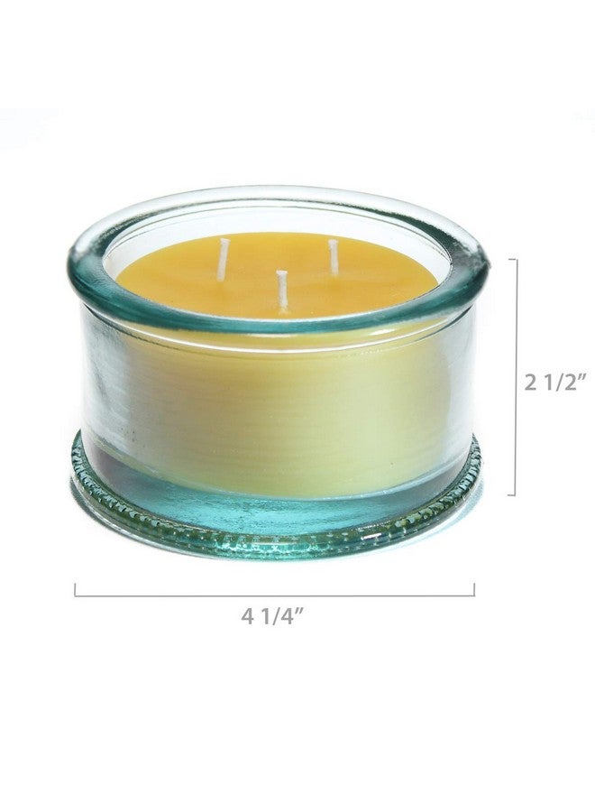 Bluecorn Beeswax 3-Wick Unscented Bluecorn Beeswax Candle in Glass - 100% Pure Beeswax Candles Handmade in Colorado - Image 4