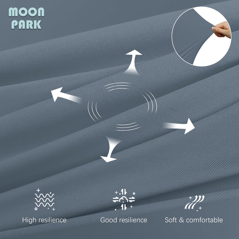 MOON PARK Pregnancy Pillows for Sleeping - U Shaped Full Body Maternity Pillow with Removable Cover - Support for Back, Legs, Belly, Hips - 57 Inch - Grey - Cooling Cover - Image 5
