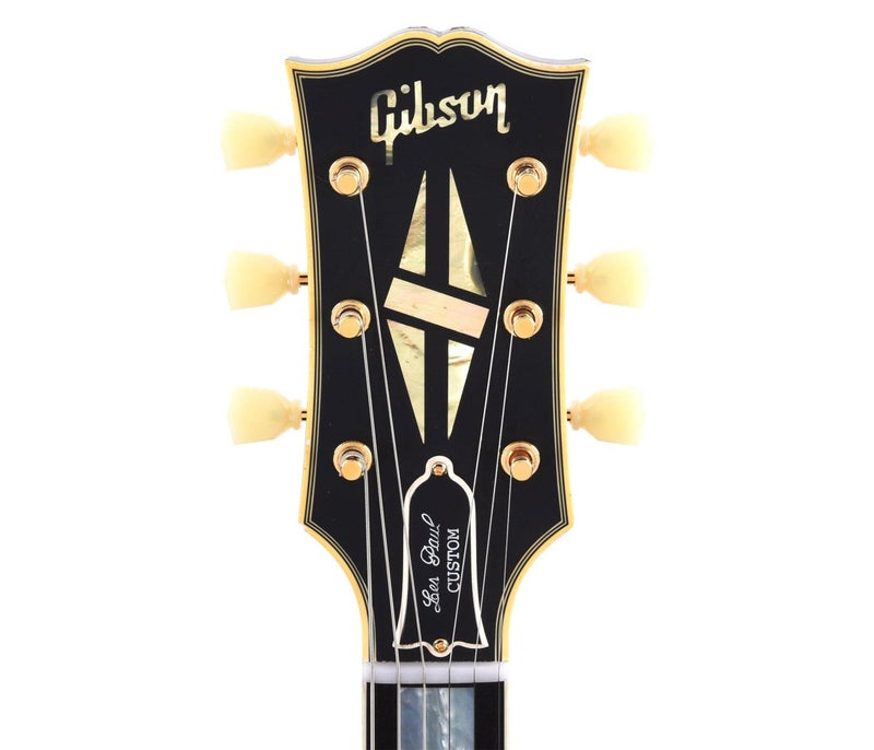 Gibson Custom Shop LPB357LAEBBG1 Murphy Lab 1957 Les Paul Custom 3-Pickup Bigsby Electric Guitar - Ebony Light Aged - Image 4