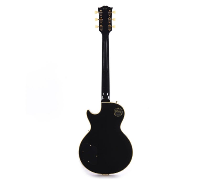 Gibson Custom Shop LPB357LAEBBG1 Murphy Lab 1957 Les Paul Custom 3-Pickup Bigsby Electric Guitar - Ebony Light Aged - Image 3