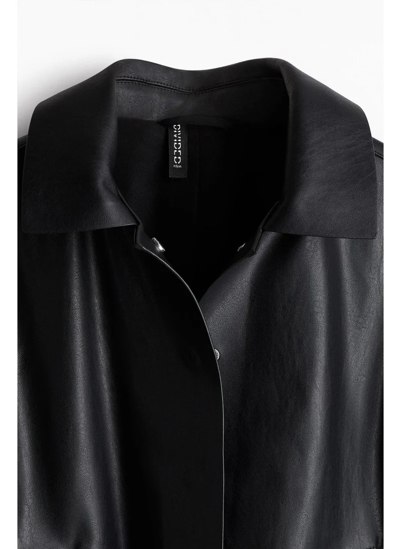 H&M Raw-edge coated jacket