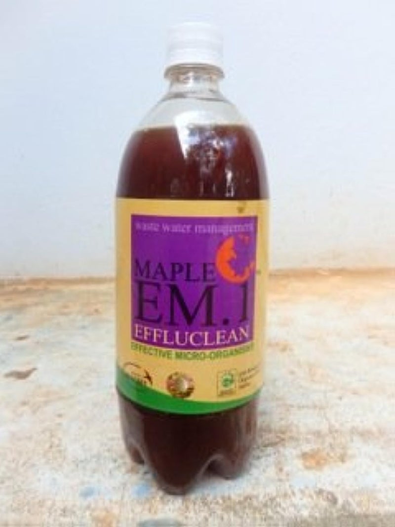 Maple Orgtech (India) Limited Maple EM.1 Effluclean (1 LTR, Black Colour) - Image 4