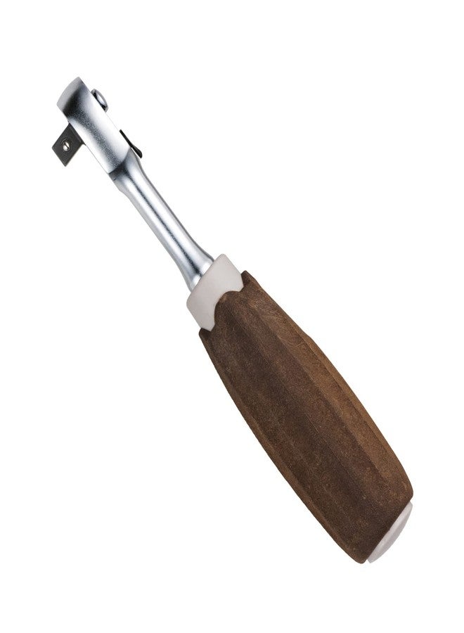 VESSEL 1/4"sq (6.35mm) Non-Slip handle Wood-Compo Ratchet Handle HRH2W (1/4"sq Ratchet Handle) - Image 2