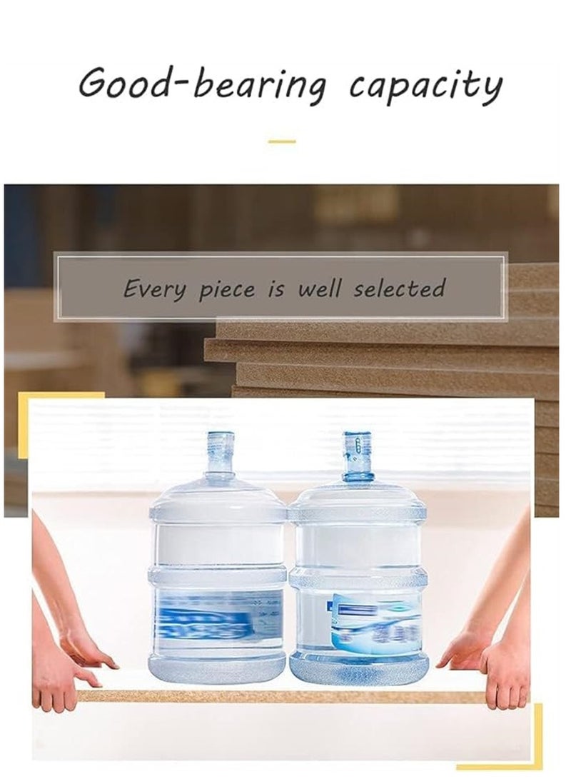 Wooden Storage Cabinet, 2 Tier Shelves Cabinet Rack Stand, Multifunctional Corner Unit Narrow Cupboard Nightstand Organizer for Bedroom Living Room Office (White, ZWG009) - Image 4