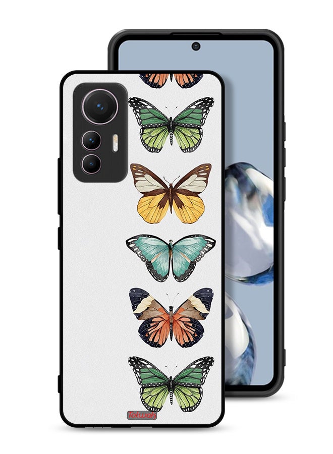 Tolwak Xiaomi 12 Lite Protective Case Cover Four Butterflies - Image 1