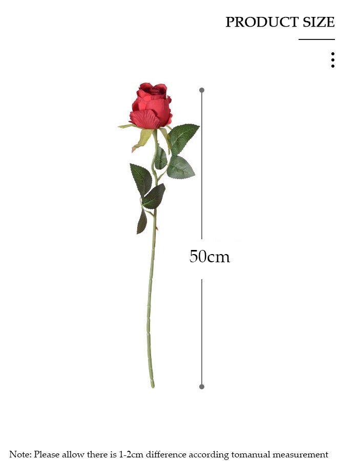 DUNISO 9pcs Artificial Flowers Table Centerpieces Decor Fake Silk Flowers Bouquets Arrangement for Home Room Office Party Table Flowers Decoration Wedding Table Centerpieces - Image 2