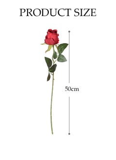 DUNISO 9pcs Artificial Flowers Table Centerpieces Decor Fake Silk Flowers Bouquets Arrangement for Home Room Office Party Table Flowers Decoration Wedding Table Centerpieces  - Image 2