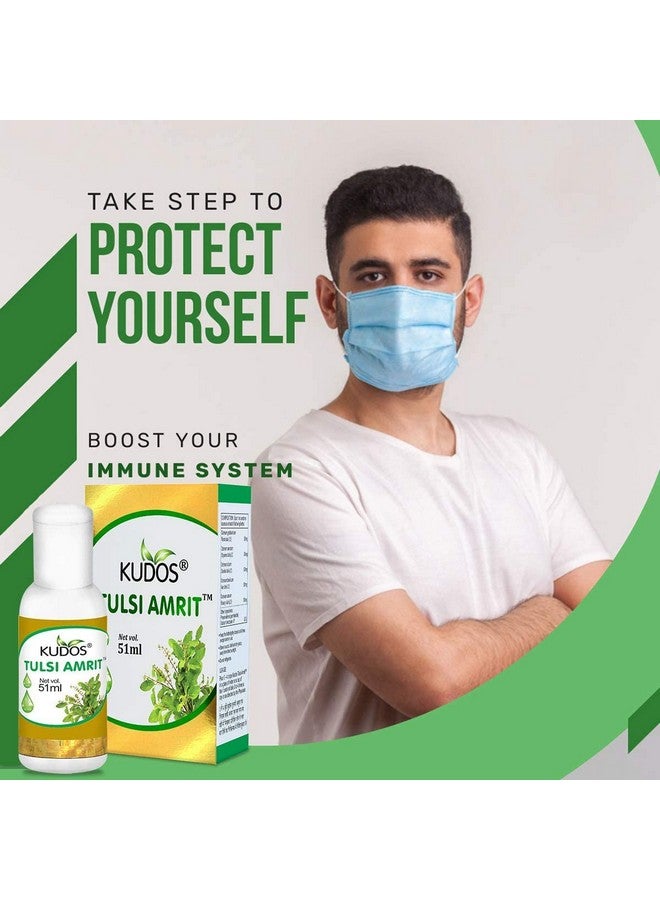 Kudos Tulsi Amrit Extract Drops Pack Of 4 - Image 3