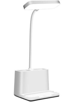 Rechargeable Cell LED Table Lamp White 14.7x12.1x12.5cm