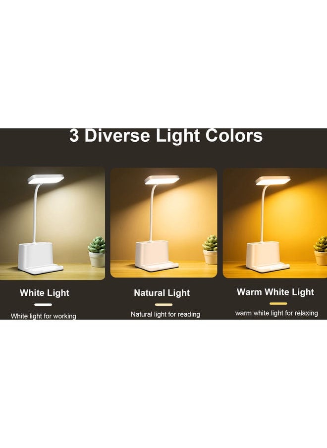 NIBEMINENT - Rechargeable Cell LED Table Lamp White 14.7x12.1x12.5cm - Image 1