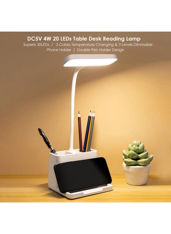 NIBEMINENT - Rechargeable Cell LED Table Lamp White 14.7x12.1x12.5cm - Image 1