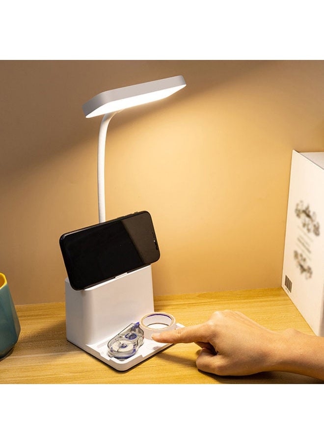 NIBEMINENT - Rechargeable Cell LED Table Lamp White 14.7x12.1x12.5cm - Image 1