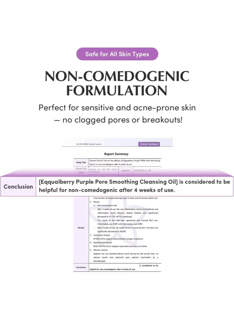 eqqualberry Purple Rice Cleansing and Smoothing Oil Wash - 200ml - Image 3