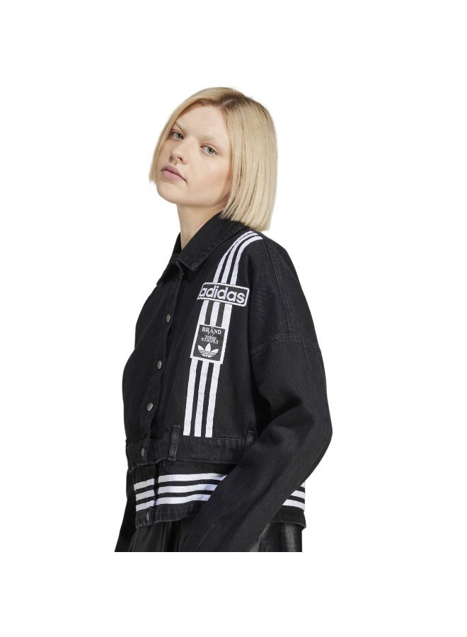 Adidas adidas DENIM TRACK TOP Black Originals Women JACKETS  - Image 5