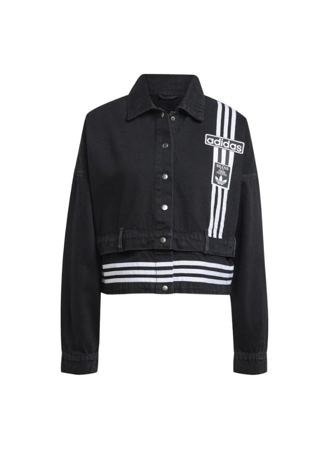 Adidas adidas DENIM TRACK TOP Black Originals Women JACKETS  - Image 1