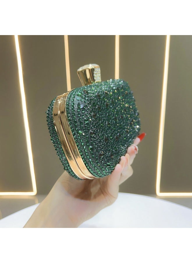 نيمي حقيبة كلاتش نسائية جديدة لامعة وفاخرة - Image 2