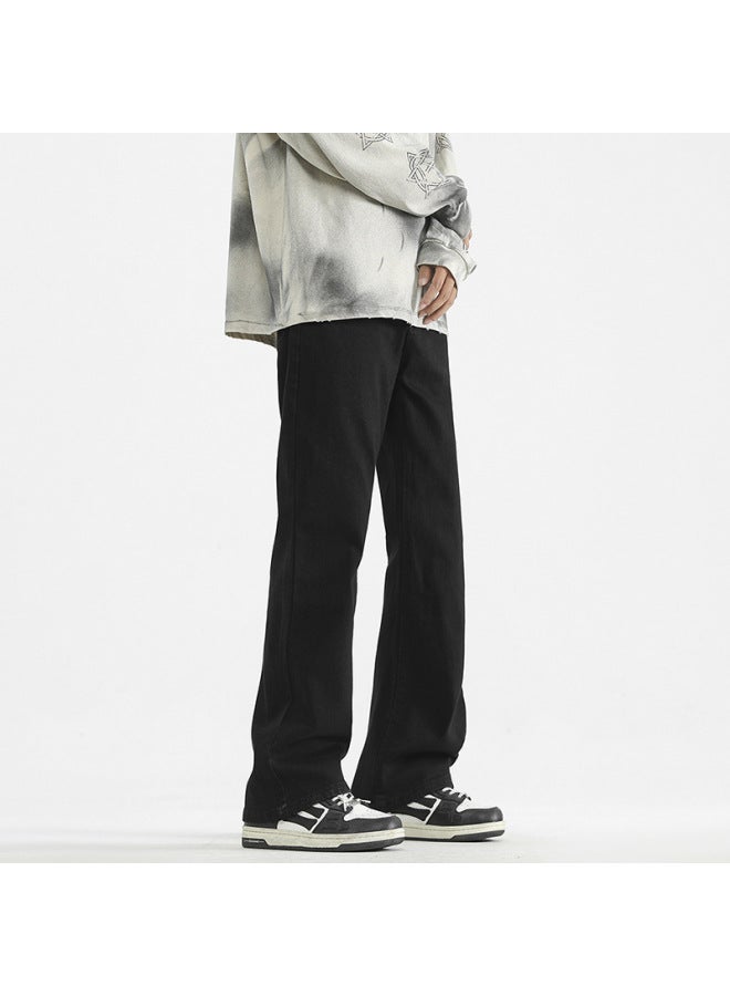Men's Autumn And Winter New Micro La Jeans Men's And Women's Same Style Xintang Port Fashion Brand All-match Horn Pants