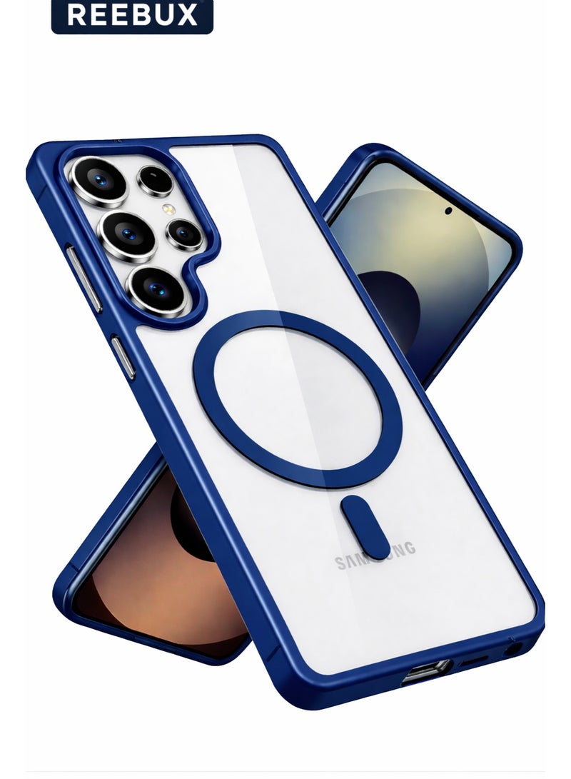 Samsung Galaxy S26 Ultra Magnetic Case, [iCrystal Tech] [Drop Protection] [Compatible with Round MagSafe Acc] Ultimate Shockproof Protection Cover, Magnetic Case for S26 Ultra with Shockproof Bumper clear
