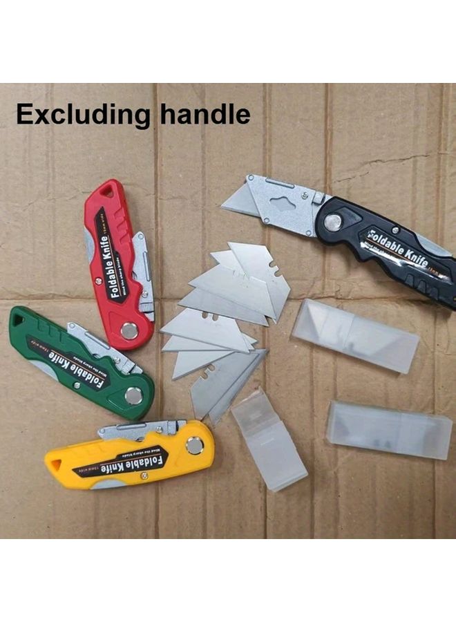 20pcs Stainless Steel Trapezoid Utility Knife Blades Multipurpose DIY Crafting Set - Image 4