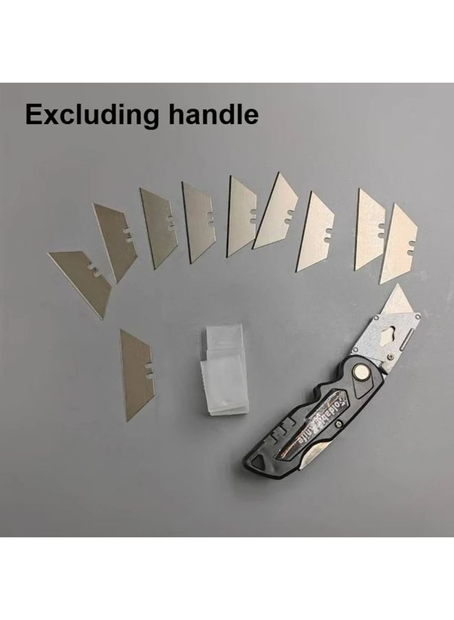 20pcs Stainless Steel Trapezoid Utility Knife Blades Multipurpose DIY Crafting Set - Image 3