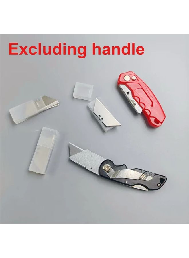 20pcs Stainless Steel Trapezoid Utility Knife Blades Multipurpose DIY Crafting Set - Image 5