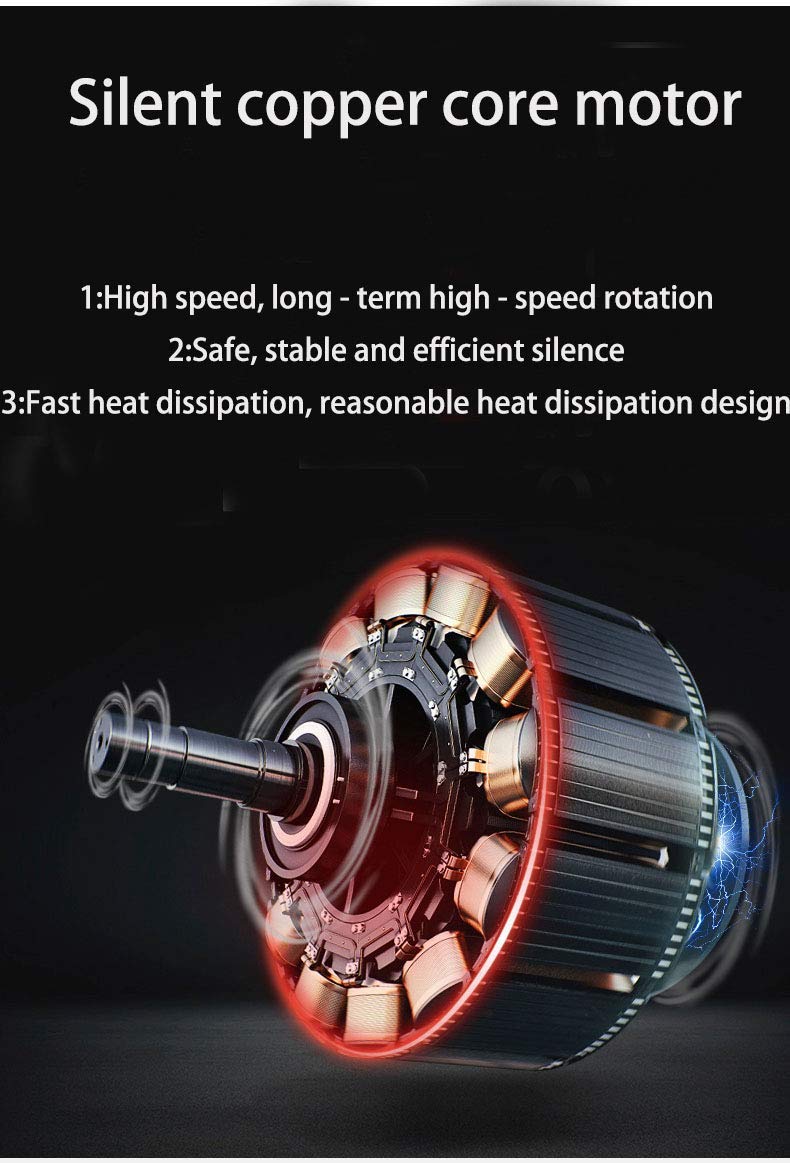 VBM خلاط لحم كهربائي VBM ABS مع وعاء لفرم الطعام الثقيل ومفرمة اللحم والخضروات وشرائح البصل وشرائح الثوم ومفرمة الطعام الكهربائية مع حاوية ABS سعة 2 لتر - Image 3