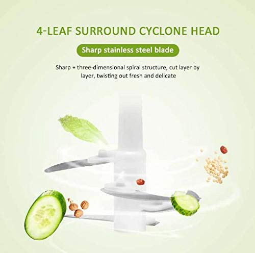 VBM خلاط لحم كهربائي VBM ABS مع وعاء لفرم الطعام الثقيل ومفرمة اللحم والخضروات وشرائح البصل وشرائح الثوم ومفرمة الطعام الكهربائية مع حاوية ABS سعة 2 لتر - Image 5