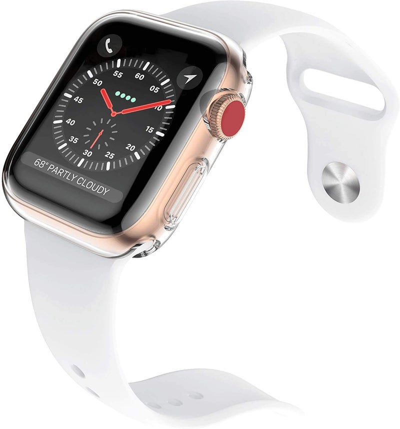JULK [2-Pack] Julk 42mm Case for Apple Watch Series 3 Series 2 Screen Protector, Overall Protective Case TPU HD Ultra-Thin Cover for iWatch, 2 Transparent - Image 4