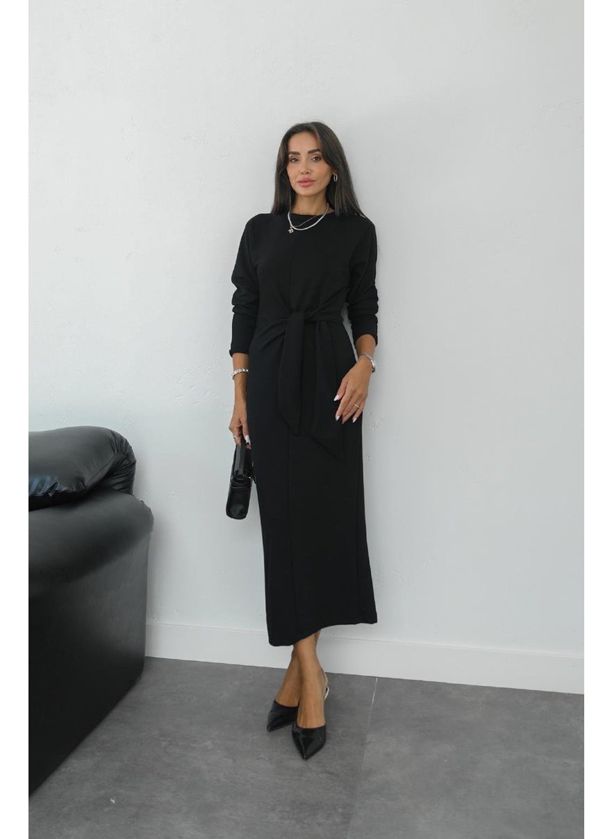 Havoş Black Star Front Tie Dress  - Image 1