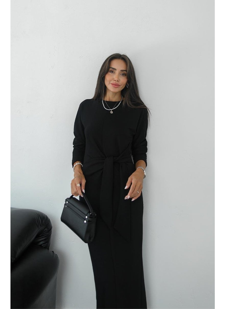 Havoş Black Star Front Tie Dress  - Image 2