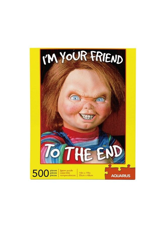 Aquarius - Chucky Puzzle (500 Piece Jigsaw Puzzle) Glare Free Precision Fit Officially Licensed Chucky Merchandise & Collectibles 14 X 19 Inches - Image 1