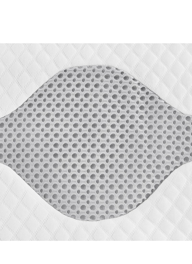 LINSY HOME LINSY HOME Foam Pillow – Quick Rebound Memory Moam Pillow for Correct Sleep Posture, Cooling Neck Pillow, Orthopedic Pillow, Protective Inner Sleeve , Medical Pillow with Washable Soft Pillowcase, White Color, Size 61L*41W*12H cm  - Image 5