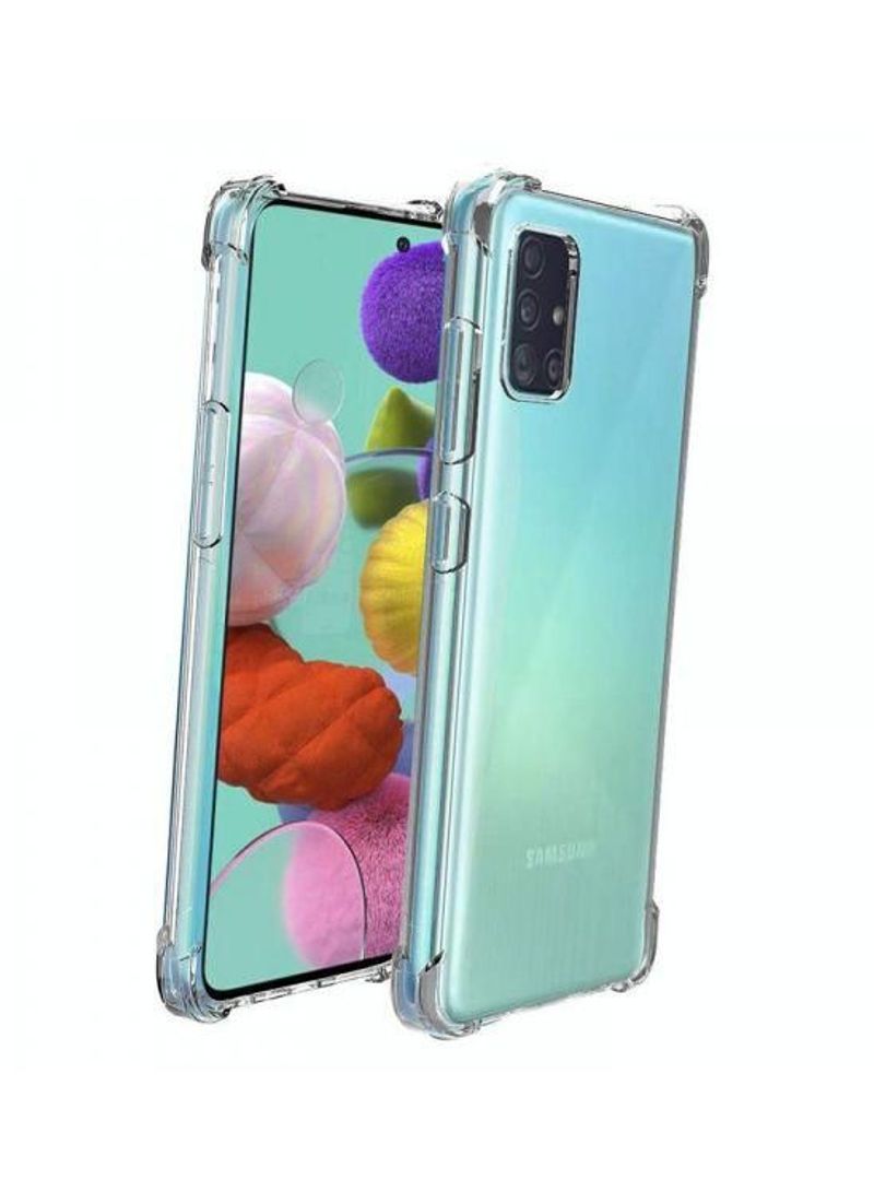فيسوس TPU المصد الحواف المعززة الحواف المضادة للخلع من أجل Samsung Galaxy A51 Clear
