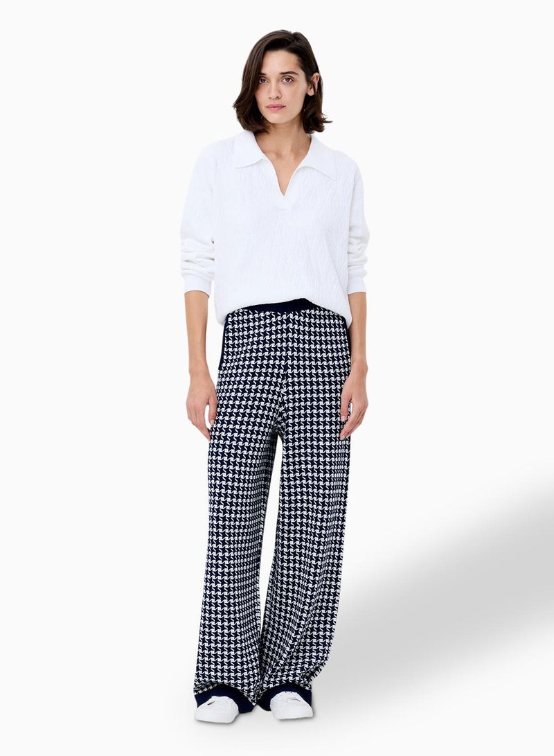 French Connection Gloria Jacquard Knit Trouser - Image 1