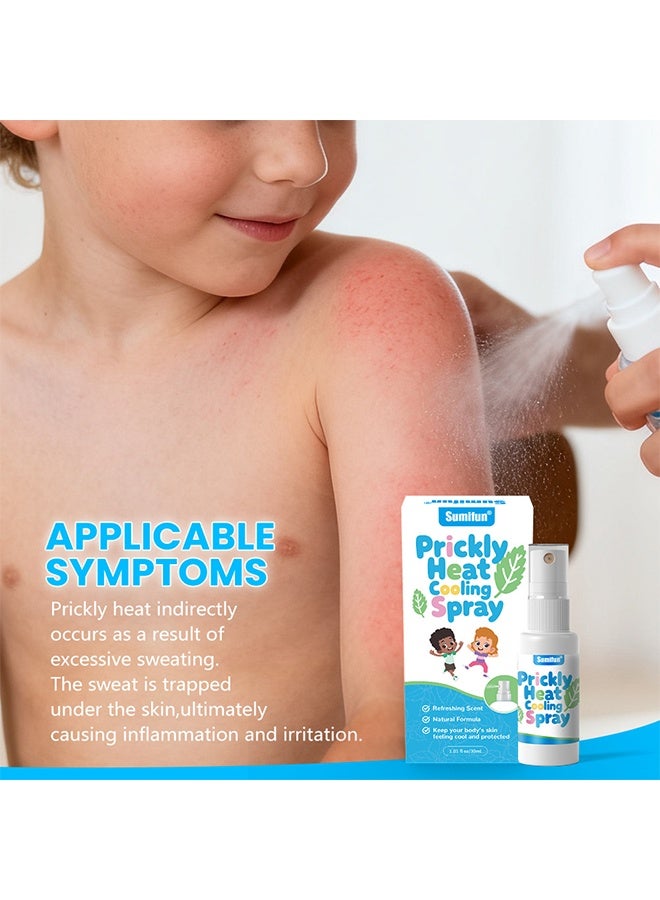 Sumifun Prickly Heat Cooling Spray 30ml, Relief for Heat Rash & Skin Irritation, Antimicrobial for Skin Protection, Soothing Itch Relief from Insect Bites, Anti-itch Spray for Comfort, Outdoor Skin Care - Image 5