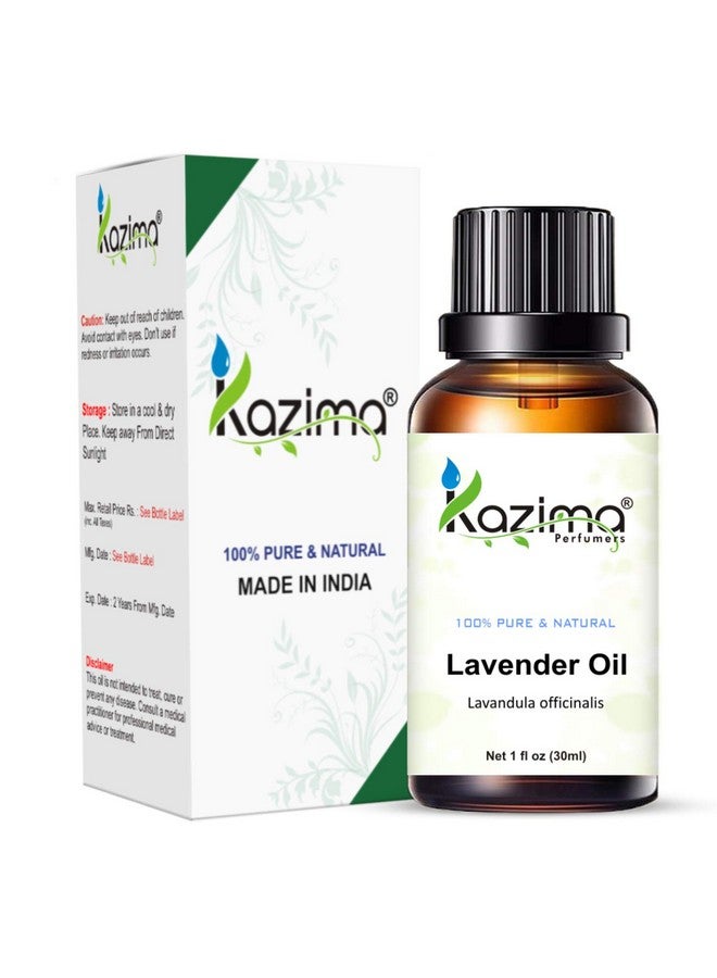 KAZIMA Lavender Essential Oil - 100% Pure, Natural & Undiluted Oil for Skin Care & Hair Care, 30 ml - Image 1