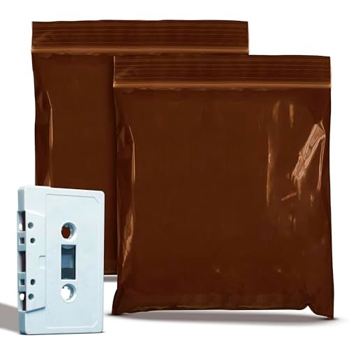 APQ Supply UV Protective Amber Zip Bags for Packaging, 12 x 12 Inches. Pack of 100 Plastic Zip Baggies. 3 Mil Polyethylene Reclosable Zipper Bag. Reclosable Plastic Bags with Zipper Closure - Image 1