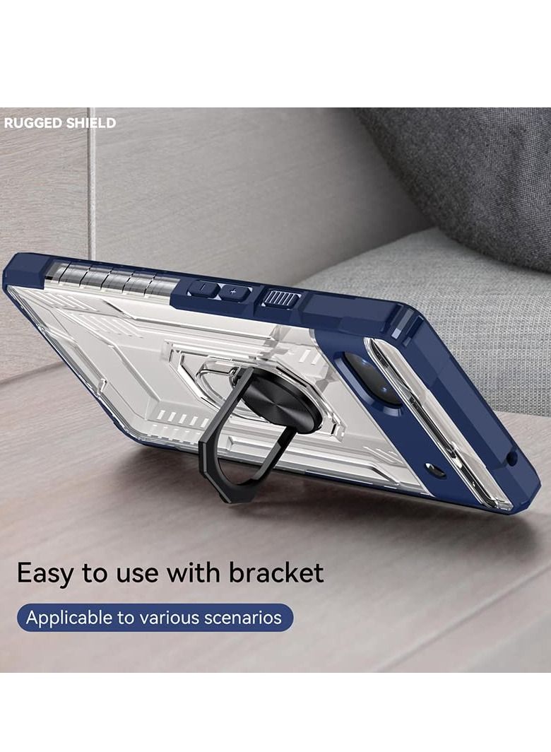 KASTWAVE Case for Pixel 6A with Screen Protector, Protective Shock Resistant TPU Bumper Scratch Magnetic Kickstand Lightweight Rugged Hard Cover for Google Pixel 6A - Image 2