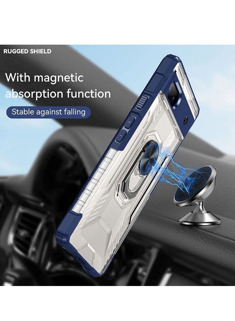 KASTWAVE Case for Pixel 6A with Screen Protector, Protective Shock Resistant TPU Bumper Scratch Magnetic Kickstand Lightweight Rugged Hard Cover for Google Pixel 6A - Image 5