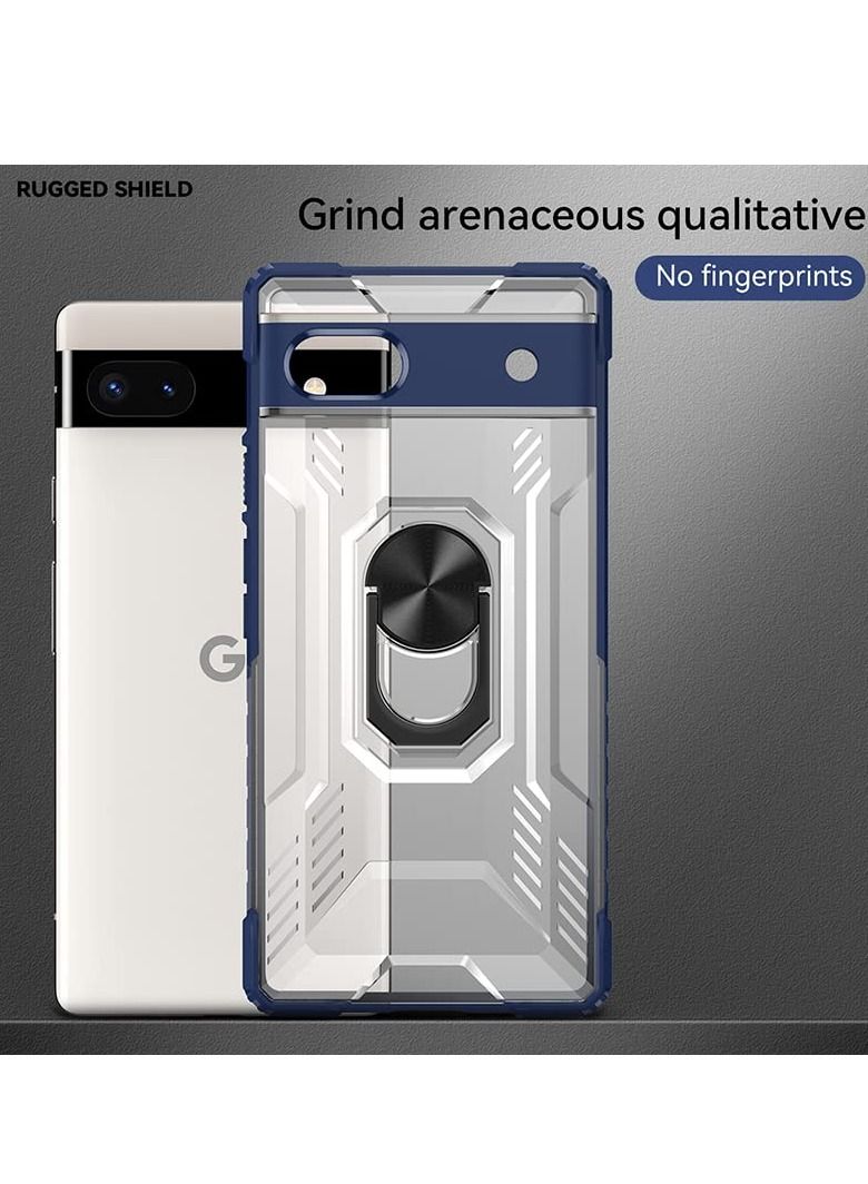 KASTWAVE Case for Pixel 6A with Screen Protector, Protective Shock Resistant TPU Bumper Scratch Magnetic Kickstand Lightweight Rugged Hard Cover for Google Pixel 6A - Image 4