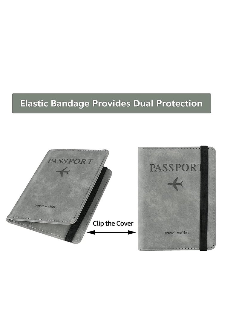 OASIS-TH Passport Holder Cover Wallet RFID Blocking PU Leather Travel Document Holder, Card Case Travel Accessories for Women Men  - Image 5