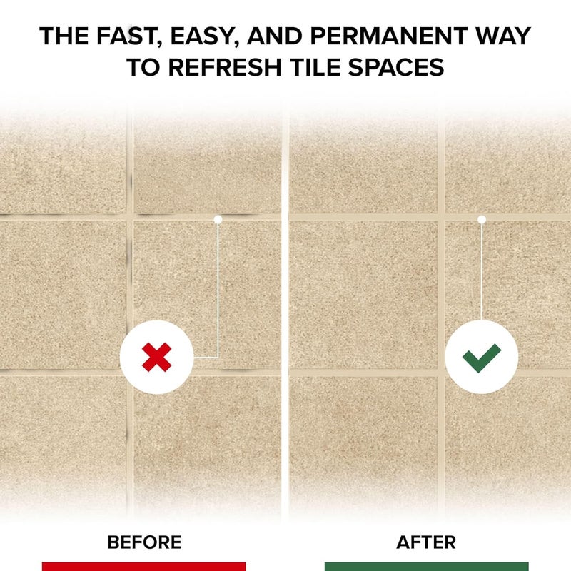 X-Protector Water Based Grout Marker - 2 PCS with 8 Tips, Cream - Image 4