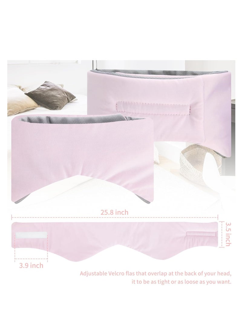 KASTWAVE Sleep Mask, Eye Mask for Sleeping with Heads Adjustable, Earmuffs for Sleep for Men & Women, 2 in 1 Ear Mask and Blindfold, Soft Dual-Sided All-Season Eye Cover for Side Sleepers (Black) - Image 3