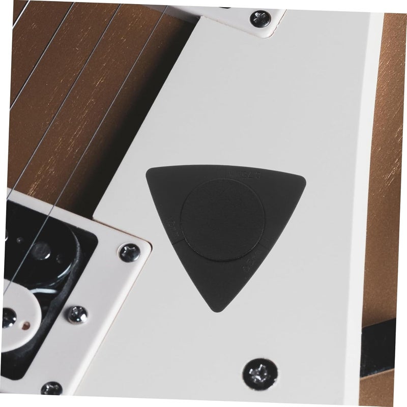 20pcs Triangle Guitar Picks Black Abs Material Folk Guitar Accessories with Slip Surface Thin to Heavy Gauge - Image 5