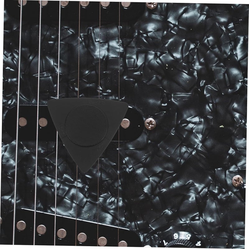 20pcs Triangle Guitar Picks Black Abs Material Folk Guitar Accessories with Slip Surface Thin to Heavy Gauge - Image 4
