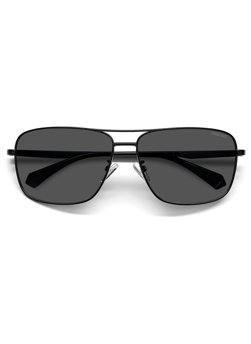 Polaroid Men Square Sunglasses PLD 2119/G/S  BLACK 61  - Image 4