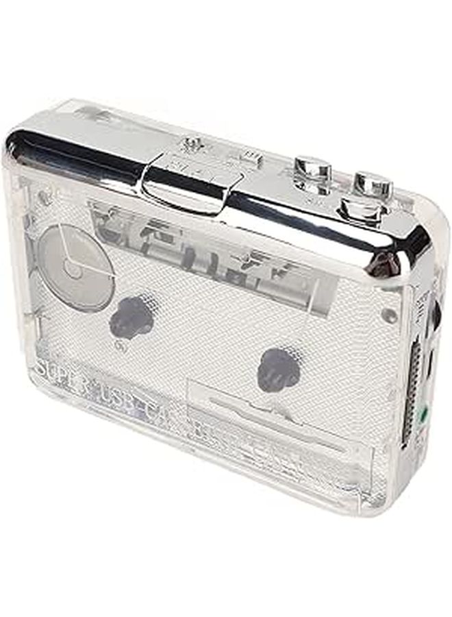 Transparent USB Cassette Player To MP3 Converter Portable Retro HiFi Stereo Sound - Image 1
