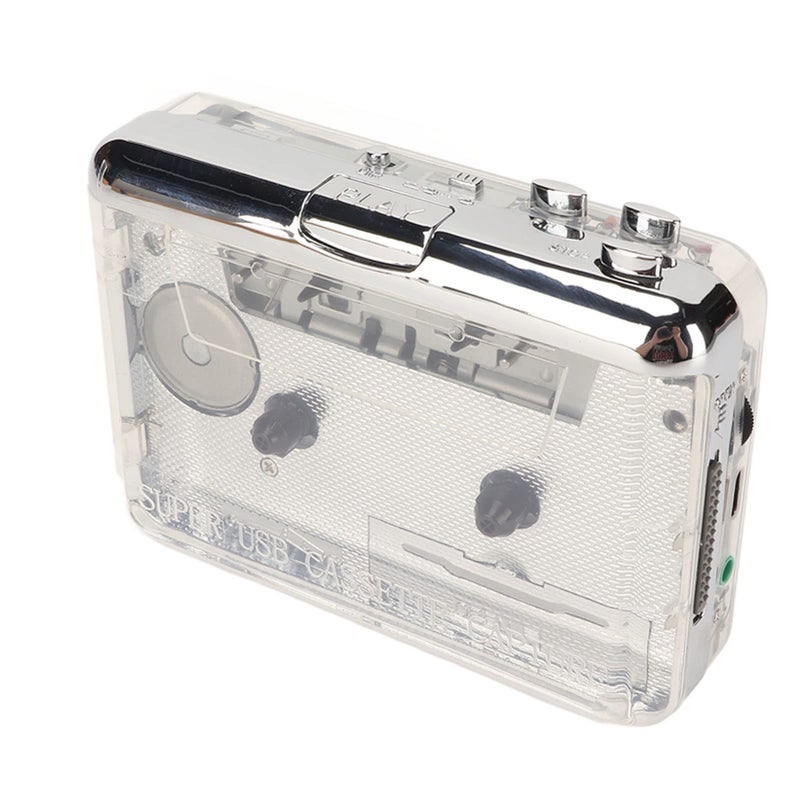 Transparent USB Cassette Player To MP3 Converter Portable Retro HiFi Stereo Sound - Image 2