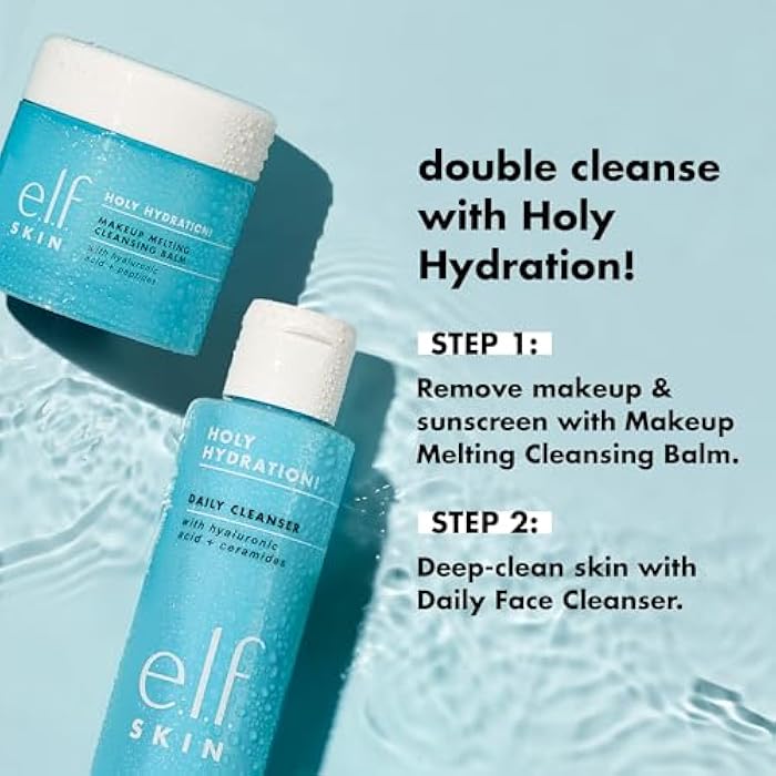 elf e.l.f. SKIN Holy Hydration! Daily Cleanser, Face Cleanser For Washing Away Excess Oil, Impurities & Makeup, Made With Hyaluronic Acid, Vegan & Cruelty-Free - Image 3